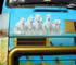 aerographe sur capot avant de camion manade remy Chaix