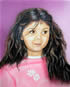 artiste peintre aerographe petite fille