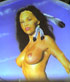 artiste peintre aerographe indienne nue 